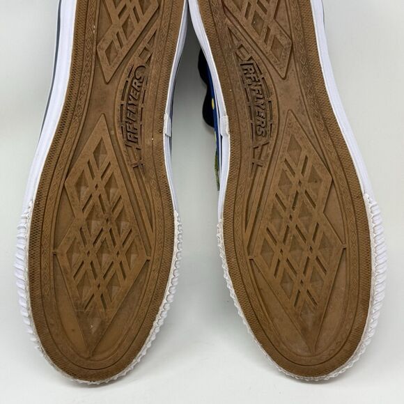 PF Flyers Center Hi Reiss Sneakers Mens 17 Blue Yellow Canvas Retro Shoes - Picture 14 of 14